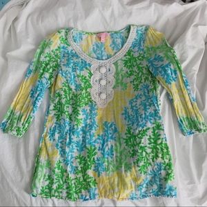 Lilly Pulitzer tunic top/beach cover up